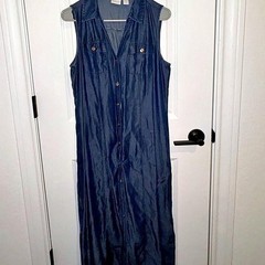 Chico&rsquo;s Women&rsquo;s Blue Denim Maxi Dress