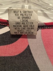 Maurices Women’s Small Swirl Pattern Dress Colors Pink, Grey, Black, And White