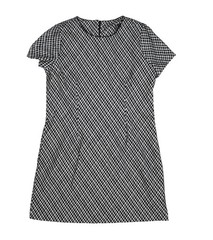 Spanx Dress Womens Large Black Plaid Ponte Mini Jacquard Sheath Office Workwear