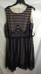 Antonio Melani New Women’s Navy ANCHORS AWAY Dress Sz 14 Lace $169.00 Nautical
