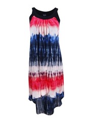 SL Fashions Women&rsquo;s Tie Dyed Chiffon High-Low Dress