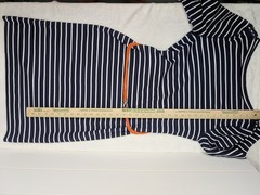 Ralph Lauren Striped Dress Size Medium Navy Stripe Orange Nautical Preppy Cotton