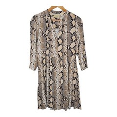 Maeve Womens Snakeskin Python Print Pullover Juno Dress Small