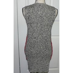 John + Jenn Womens Bodycon Side Snap Sweater Dress In Marbled Black & White $235