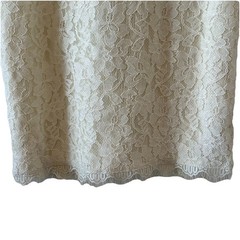 Diane Von Furstenberg DVF Zarita Ivory Stretch Lace Bodycon Full Zip Dress Sz 10
