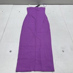 Fashion Nova Party In The Back Dress Womens M Purple Bodycon Maxi Strappy
