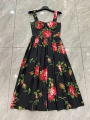Dolce & Gabbana fitted camisole dress with molded cups and cinched waist, size S