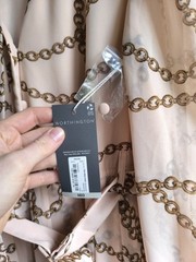 NWT Worthington Dress Chain Pattern Comfort Elastic Waist Sz PL