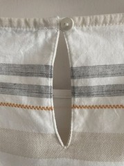 Dash Beige Orange Blue Lined Shift Dress With Pockets Size 10