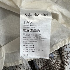 Sofie the Label Maxi Dress Size Large Belted Tie Waist Criss Cross Straps Zip Up