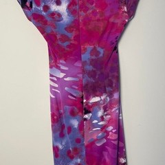 Cache&rsquo; Purple and pink multicolor abstract print mini dress 6