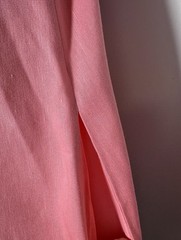 Antonio Melani Mini Dress Shift Large Sleeveless Linen Blend Pink Pockets $159
