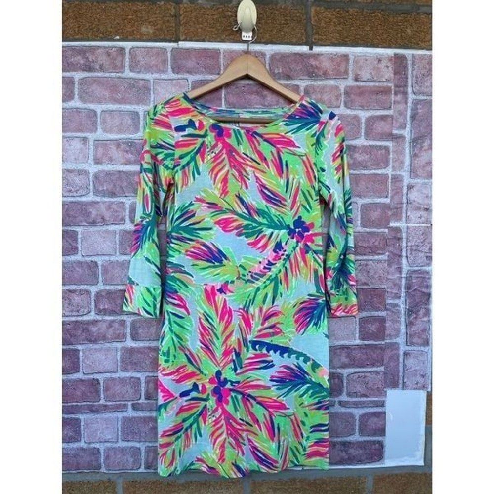 Lilly Pulitzer Marlowe Pima Cotton Multi Color Mini Dress Resort XS