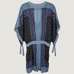 Free People Santa Cruz Kimono Tunic Dress Size S Boho Festival Sheer Mini