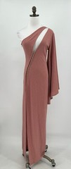 Michael Costello x Revolve Rose Sparkle Single Shoulder Maxi Dress Sz S NEW