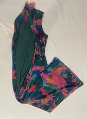 Sixth june maxi mesh bodycon full length fitted dress multicoloured size S 6/8