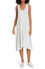 THE GREAT. Striped Lightweight Cotton U-Line Swing Tank Racerback Dress 1 S 4/6