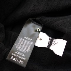 Aritzia Wilfred Plack Palazzo Knit scalloped edges mini Dress size XXS