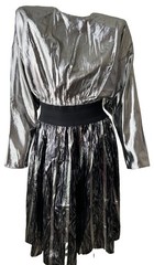 Vintage Metallic Glam Rock One-by-One brand Dress- SZ M