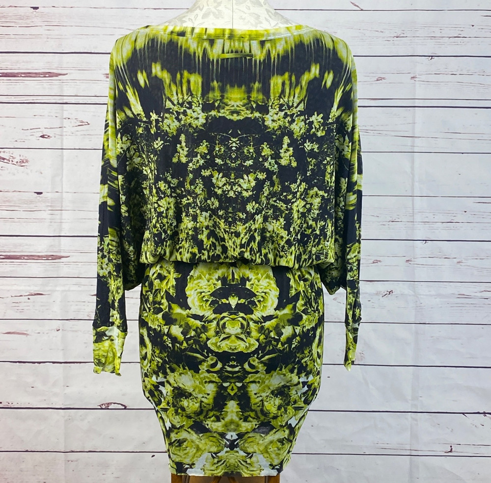 Vtg Jean Paul Gaultier Mesh Micro Mini Dress or Tunic Top XS Italy Batwing Arms