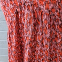 Joie Maxi Womens S Red / Orange Sleeveless Tiered Lightweight Lined Dress NWT