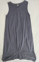 BestTailor Womens Linen Cotton Pullover Tank Shift Dress W/Pockets Size M Gray