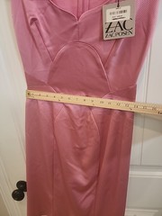 Zac Posen Structural Sleeveless Fitted Sheath Dress Bubble Gum Size 10 Wedding