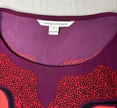 Diane Von Furstenberg Harriet Tunic Dress-Rose Gate Cerise-Womens Size Medium