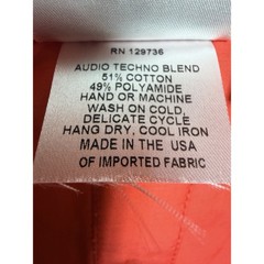 Finley Audio Tech Noir Minimalism Sleeveless Button Front Tunic Coral Citrus