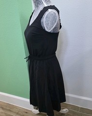 Athleta Womens Savannah Strap Dress Size XXS Pockets Solid Black Casual Athletic