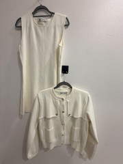 NWT Zara 2 Piece Size M & L Shift Dress Stretch & Cardigan Jacket