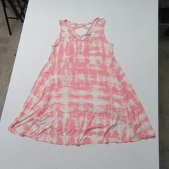 Style & Co Petite PXL V-Neck Sleeveless Knee Length Dress Size PXL Pink Tie Dye