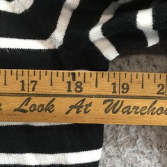 LOFT Striped Sweater Dress Womens Large Black White Long Sleeve Pullover Casual