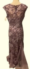 Alex Evenings Icy Orchid Purple Sequin Embroidered Trumpet Gown Sz 8 $269