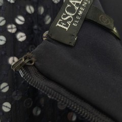 Escada Elements Navy Blue Sequin Cowl Neck Maxi Triple Strap Gown EU42 US10