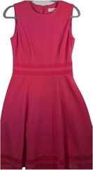 Calvin Klein Women’s Pink Fit & Flare Knee-Length Dress – Size 4