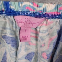 Lilly Pulitzer Pull-On Strapless Starfish Shell Beach Dress Cotton Women S Blue