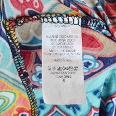 Pink Lily Mini Paisley Print Long Sleeve Shift Dress with Pockets, Size Small