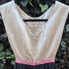 Vintage Maison Petite by Kasper Cocktail Dress Wrinkle Taffeta Satin Bodice