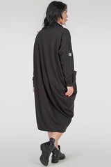 Oversize dress in black color 2792.79