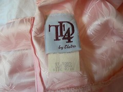 Pink Palmeto ballroom dress v neck puff sleeves 9-10 TD4 by Electra