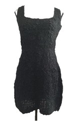 Mara Hoffman Laura Dress Popcorn Mini Black Women’s Size Medium