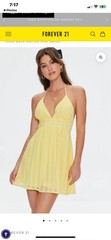 forever 21 open back halter mini dress