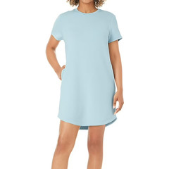 Member&rsquo;s Mark Women&rsquo;s Sandwash Short Sleeve Mini Dress Size M Light Blue