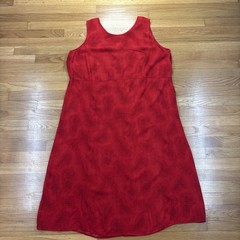 Vintage Lady Dorby Dress And Top Set Red Floral See Description For Size