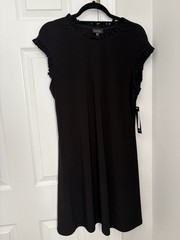 Nicole Miller Little Black Dress L Professional Preppy Neutral Capsule Wardrobe