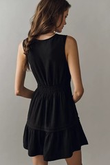 Anthropologie Somerset Linen Sleeveless Mini Dress