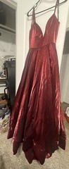 sherri hill burgundy gown dress size 6