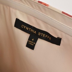 CYNTHIA STEFFE Silk One Shoulder Mini Dress Size 4 Burnt Orange Sultry Exotic