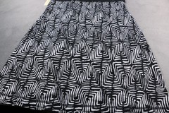 Vertigo Paris Womens Wrap Dress Small Black White Abstract Print Tie Waist NWT